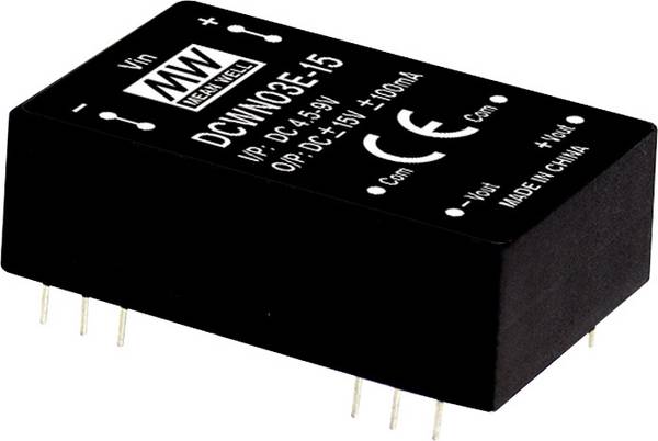 MEAN WELL DCWN03B-05 Modulo convertitore DC / DC 300 mA 3 W Num. uscite: 2 x Contenuto 1 pz.