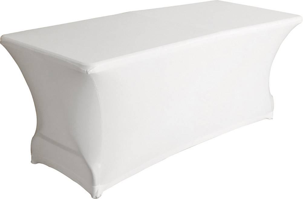 Perel Cover for table, white, rectangular, 180 cm x 75 cm x 74 cm