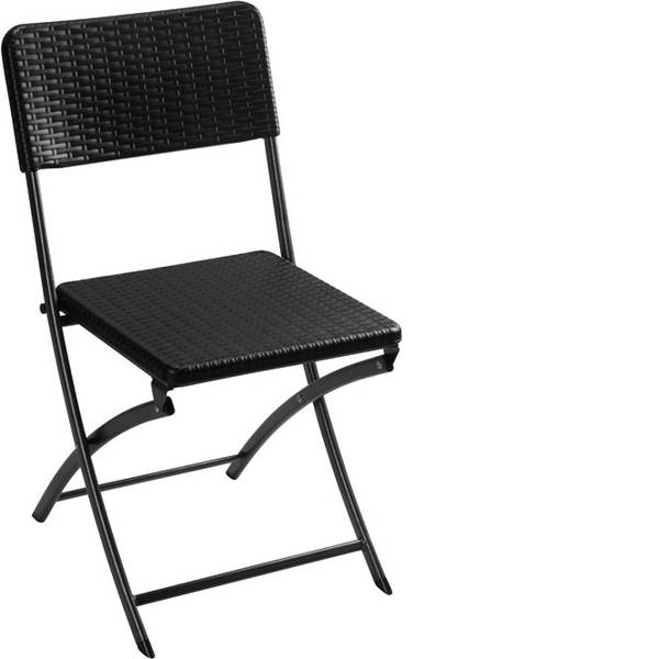 Mobili per campeggio - Sedia da campeggio Perel folding chair rattan Nero FP165R - Mobili per campeggio - Sedia da campeggio Perel folding chair rattan Nero FP165R -