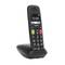 Un telefono cordless DECT con display grande e tasti. Sullo schermo compare '12:09', con i nomi 'Laura' e 'Dr. Mai'.