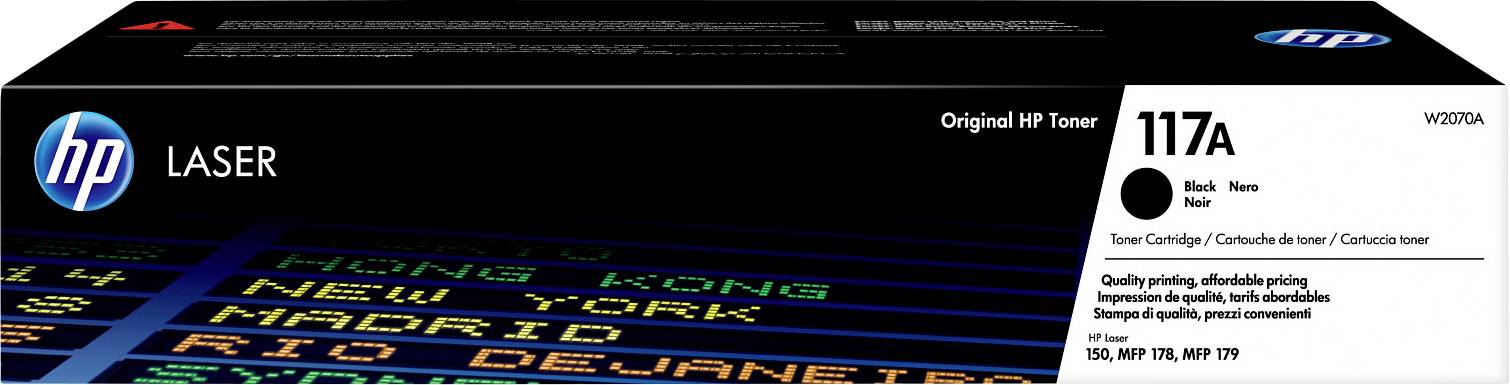 HP 117A W2070A Toner Nero 1000 pagine Originale Cartuccia toner
