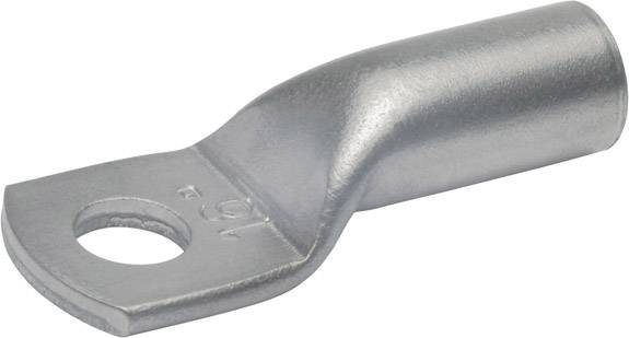 Capocorda metallico con apertura rotonda per il fissaggio a un collegamento.