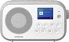 Sangean DPR-42BT White-Grey Radio portatile DAB+, FM Bluetooth Funzione di carica della batteria , ricaricabile, Funzione allarme Bianco, Grigio