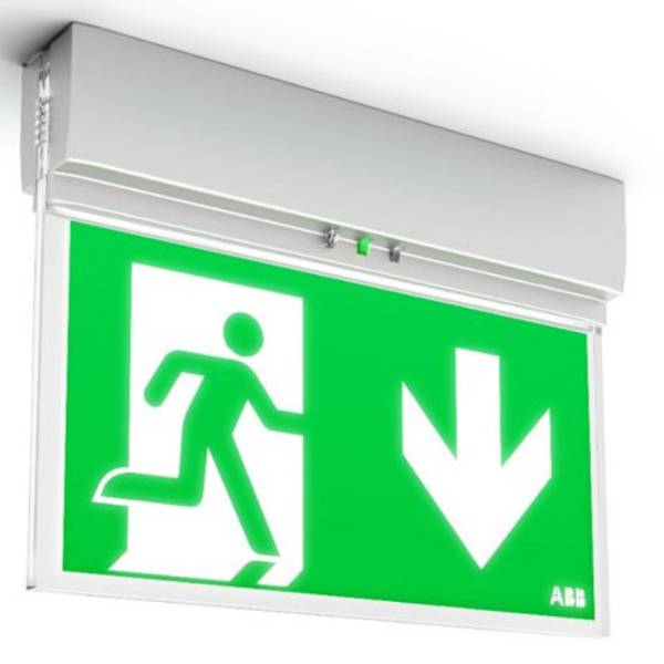 Segnaletica per uscite d`emergenza - ABB 7TCA091160R0284 Indicazione via di fuga illuminata a LED Montaggio a soffitto, Montaggio a parete - Segnaletica per uscite d`emergenza - ABB 7TCA091160R0284 Indicazione via di fuga illuminata a LED Montaggio a soffitto, Montaggio a parete -
