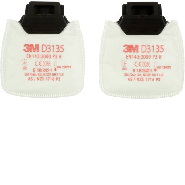 Filtri per protezione delle vie respiratorie - 3M D3135 2 pz. - Filtri per protezione delle vie respiratorie - 3M D3135 2 pz. -