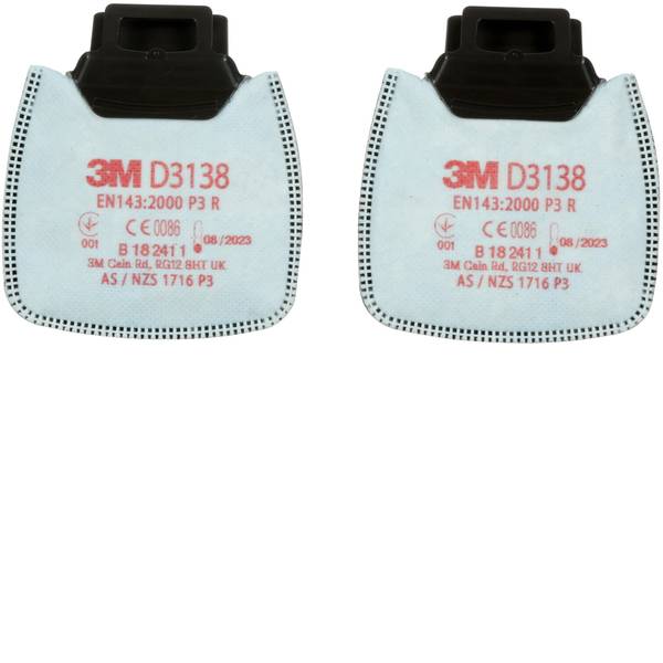 Filtri per protezione delle vie respiratorie - 3M D3138 2 pz. - Filtri per protezione delle vie respiratorie - 3M D3138 2 pz. -