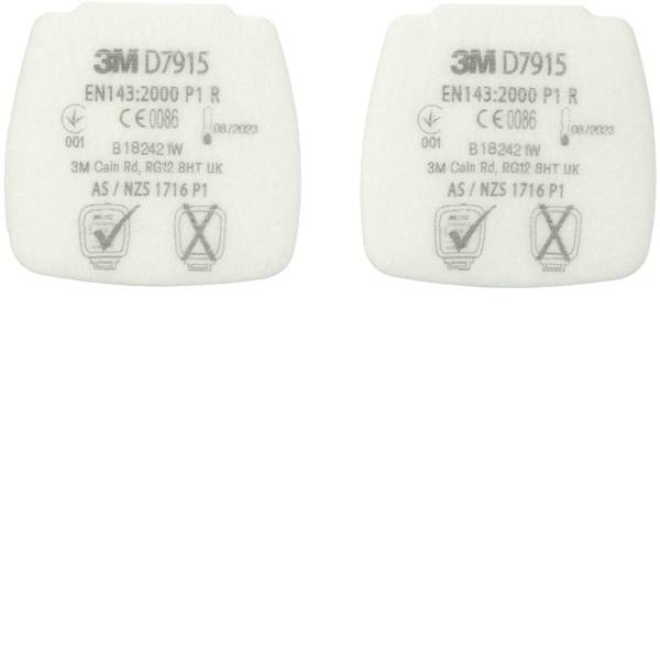 Filtri per protezione delle vie respiratorie - 3M D7915 4 pz. - Filtri per protezione delle vie respiratorie - 3M D7915 4 pz. -