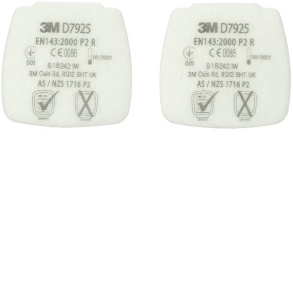 Filtri per protezione delle vie respiratorie - 3M D7925 4 pz. - Filtri per protezione delle vie respiratorie - 3M D7925 4 pz. -