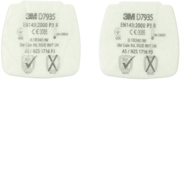Filtri per protezione delle vie respiratorie - 3M D7935 4 pz. - Filtri per protezione delle vie respiratorie - 3M D7935 4 pz. -