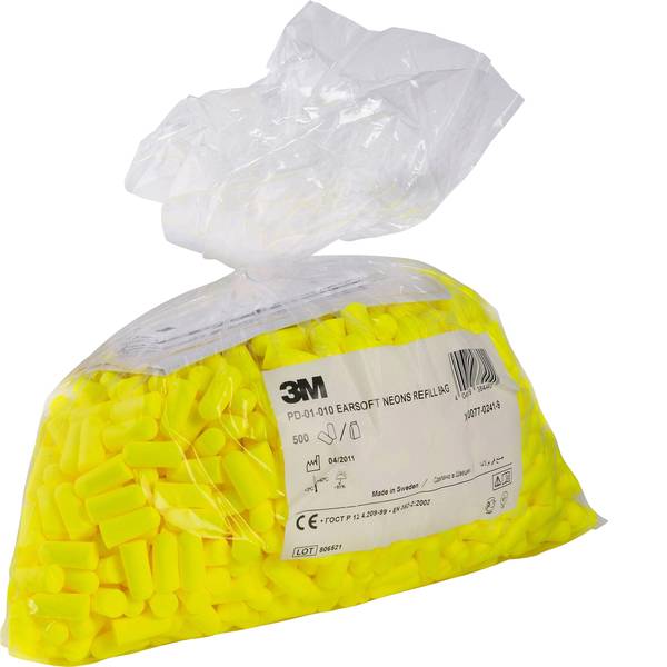 Tappi per la protezione dell`udito - EAR PD01010 Confezione ricarica di tappi per le orecchie 36 dB usa e getta 500 Paia - Tappi per la protezione dell`udito - EAR PD01010 Confezione ricarica di tappi per le orecchie 36 dB usa e getta 500 Paia -