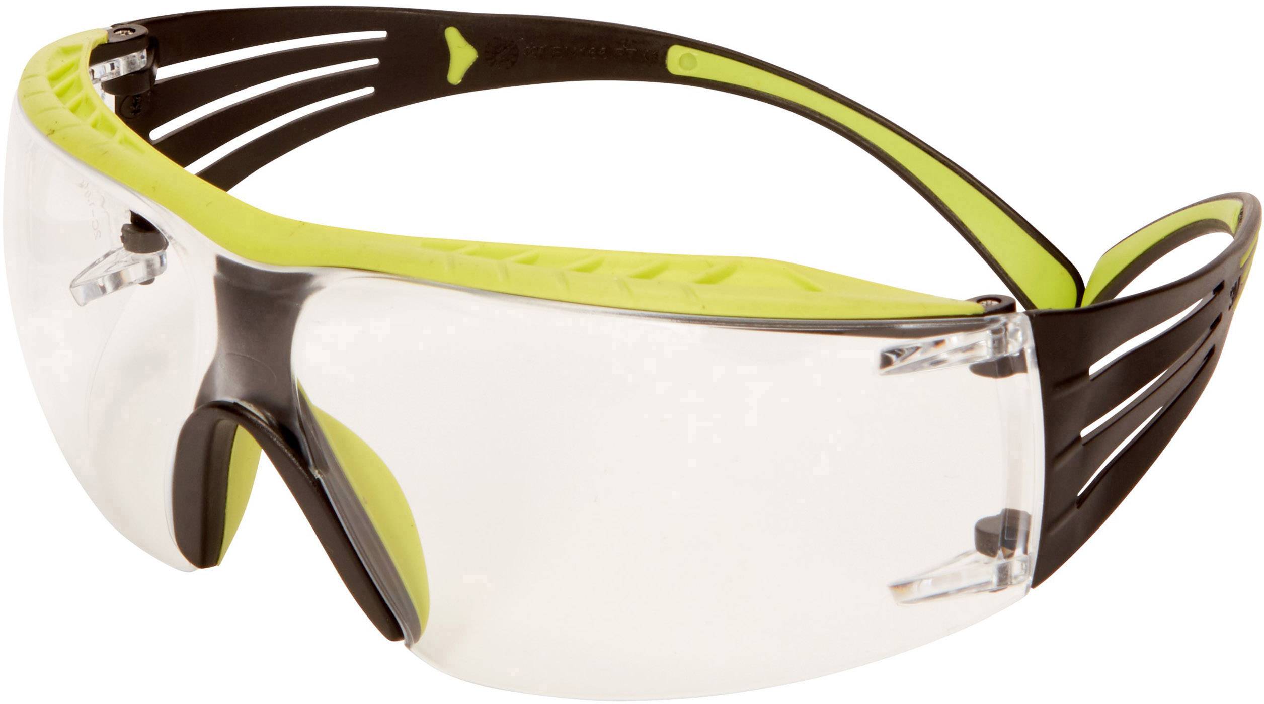 3M SecureFit SF401XRAS-GRN Occhiali di protezione antiappannante Verde, Nero
