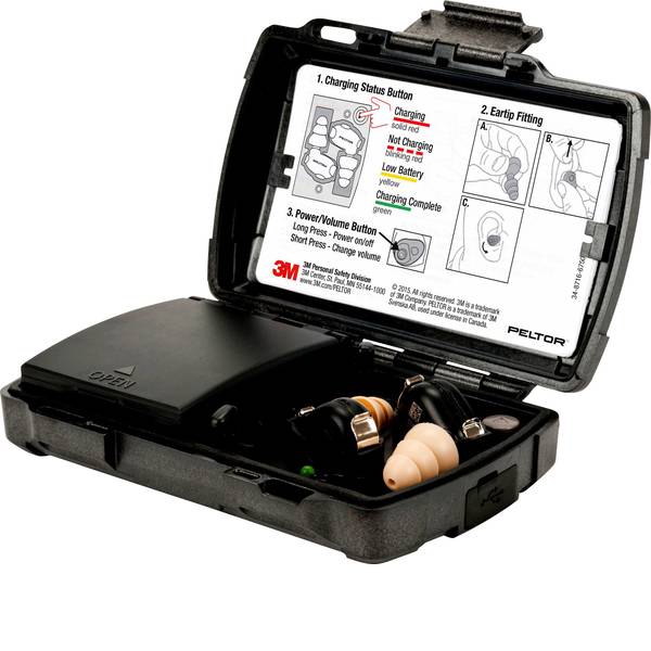 Tappi per la protezione dell`udito - 3M Peltor TEP-200 EU Tappo elettronico di protezione acustica 36 dB riutilizzabile 1 KIT - Tappi per la protezione dell`udito - 3M Peltor TEP-200 EU Tappo elettronico di protezione acustica 36 dB riutilizzabile 1 KIT -