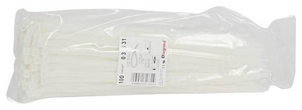 Legrand 031831 Legrand 031831 Fascetta per cavi 360 mm 7.6 mm Naturale  100 pz.