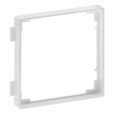 Un telaio quadrato bianco in plastica, adatto per l'installazione a parete.