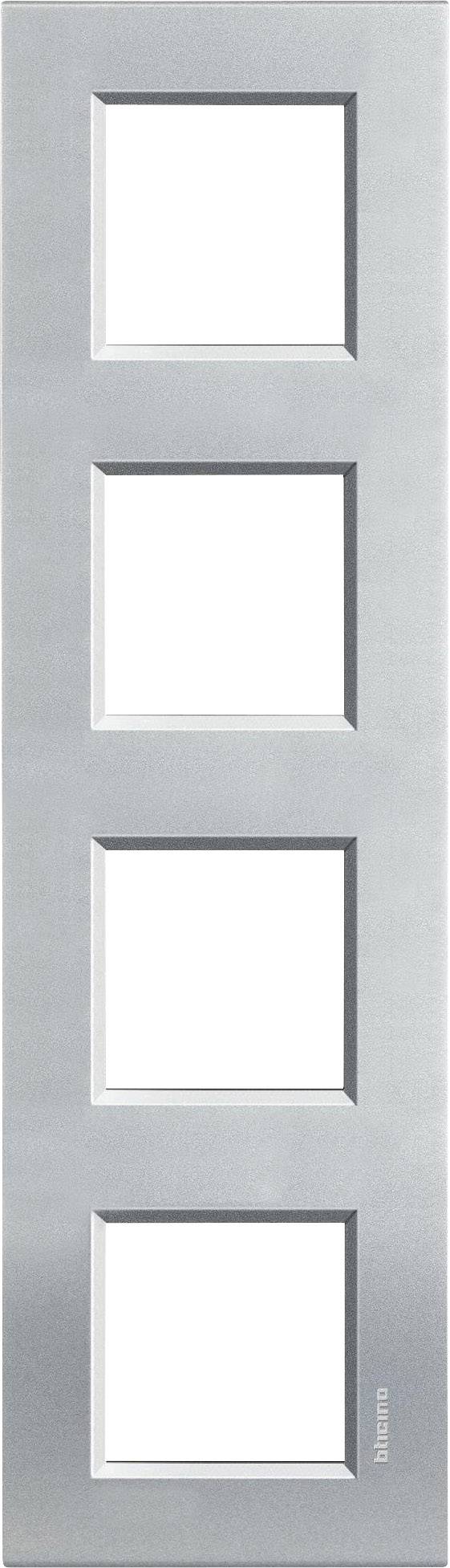 Legrand Telaio Living&Light Alluminio LNA4802M4TE 1 pz.