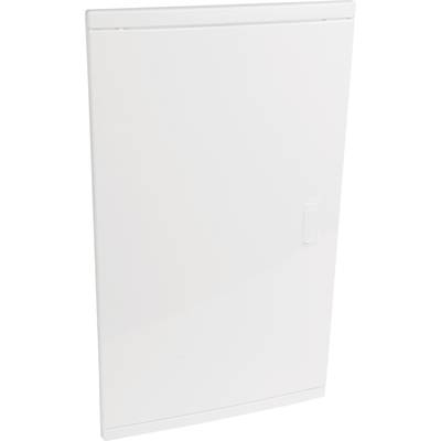 Porta bianca dal design essenziale con maniglia laterale.