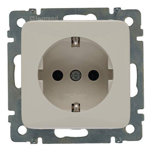 LEGRAND 776020 SSDO SL mandelweiss Schukosteckdose