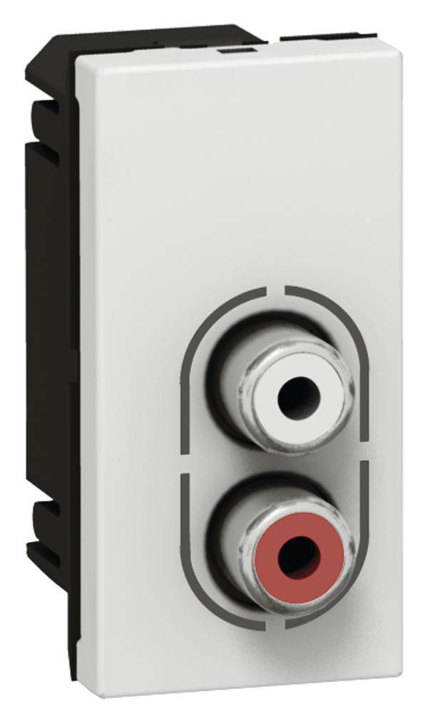 Legrand Presa di corrente per casse acustiche Mosaic Bianco 078753 1 pz.