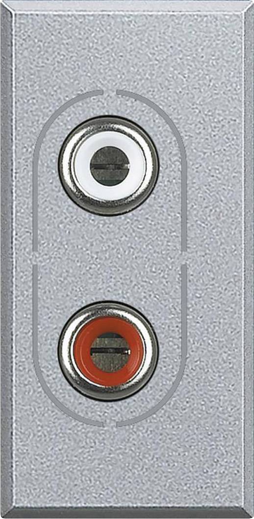 Legrand Presa di collegamento RCA Axolute Alluminio HC4281 1 pz.