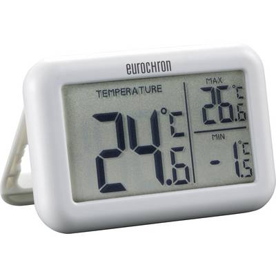 Termometro digitale con display grande. Temperatura attuale: 24,6°C. Massima 26,6°C; minima -1,5°C.