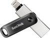 SanDisk iXpand™ Flash Drive Go Memoria ausiliaria USB per Smartphone e Tablet Nero, Argento 64 GB USB 3.2 (Gen 1x1), Apple Lightning