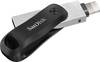 SanDisk iXpand™ Flash Drive Go Memoria ausiliaria USB per Smartphone e Tablet Nero, Argento 256 GB USB 3.2 (Gen 1x1), Apple Lightning