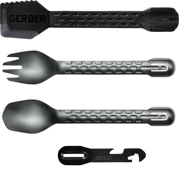 Stoviglie da campeggio - Posate da campeggio Gerber Compleat Onyx 1 pz. 31-003463 Alluminio - Stoviglie da campeggio - Posate da campeggio Gerber Compleat Onyx 1 pz. 31-003463 Alluminio -