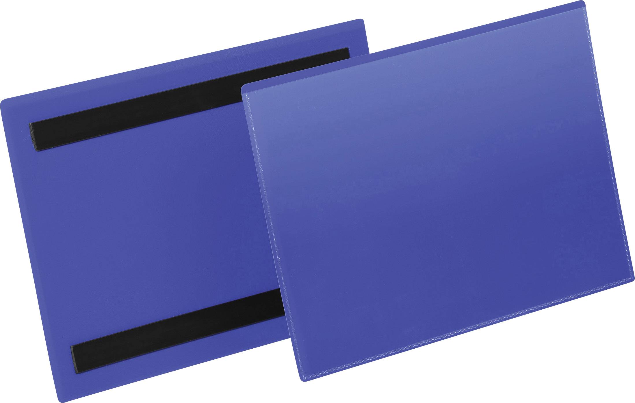 Due lavagne magnetiche blu, una con una striscia nera, poste una accanto all'altra. Sono rettangolari e sembrano essere realizzate in plastica.