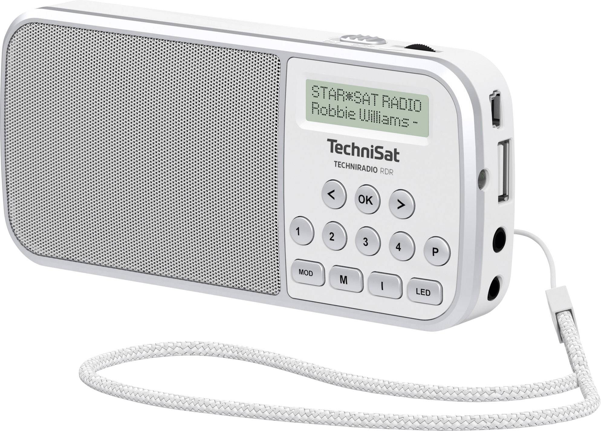 TechniSat Sonstiges / Radios Radio tascabile DAB+, FM AUX, USB torcia elettrica Bianco
