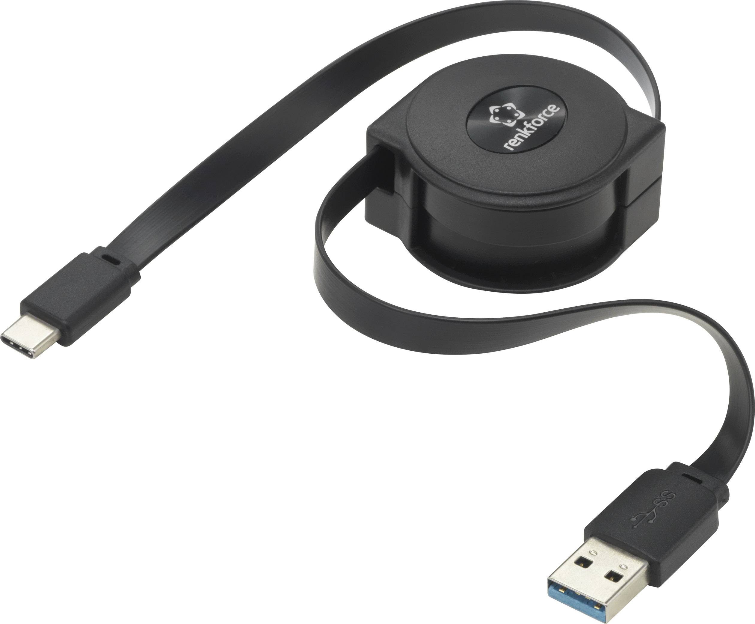 Renkforce Cavo USB USB 3.2 Gen1 Spina USB-C®, Spina USB-A 0.80 m Nero RF-4352328