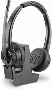 Plantronics Savi W8220 Telefono Cuffie On Ear DECT Stereo Nero Eliminazione del rumore Muto-0