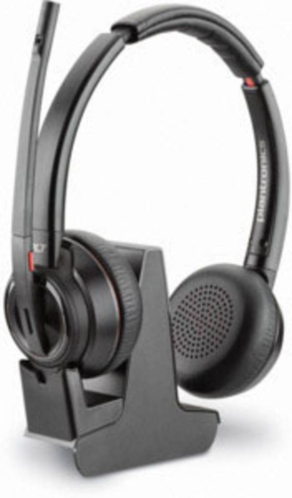 Plantronics Savi W8220 Telefono Cuffie On Ear DECT Stereo Nero Eliminazione del rumore Muto