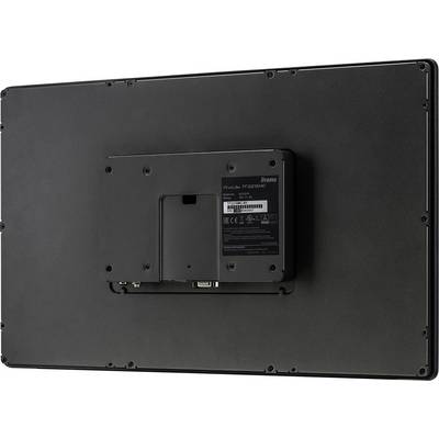 Retro di un monitor con diverse porte di connessione, tra cui HDMI e DVI.