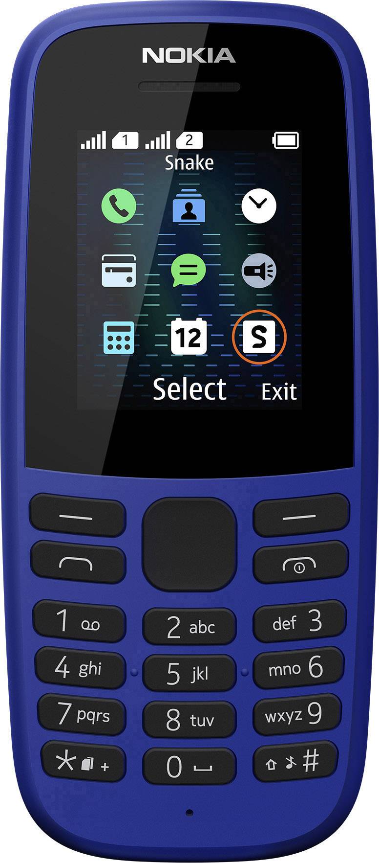 Nokia 105 2019 Cellulare dual SIM Blu