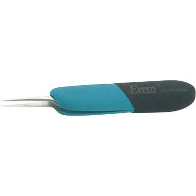 Uno strumento chirurgico con manico teal con punta metallica sottile, mostrato in primo piano su sfondo bianco.