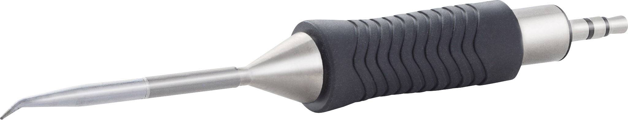 Un manipolo odontoiatrico con una punta appuntita, utilizzato per la pulizia dei denti. Ha un manico ergonomico.