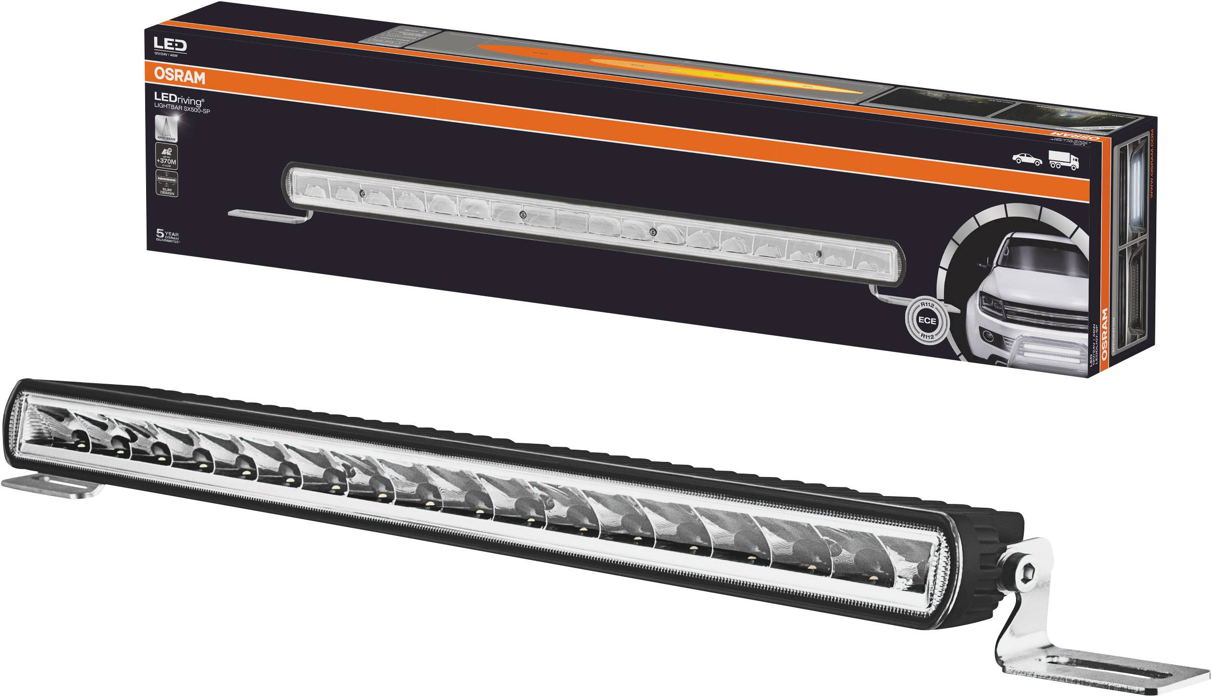 Barra luminosa a LED SX500-SP, 12/24V, 3900lm, 370m-0