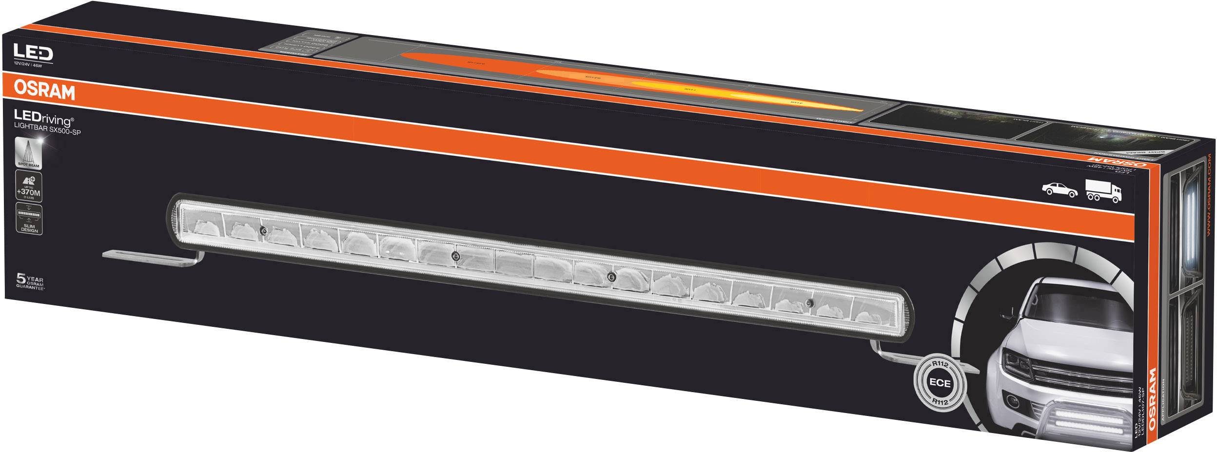 Barra luminosa a LED SX500-SP, 12/24V, 3900lm, 370m-6