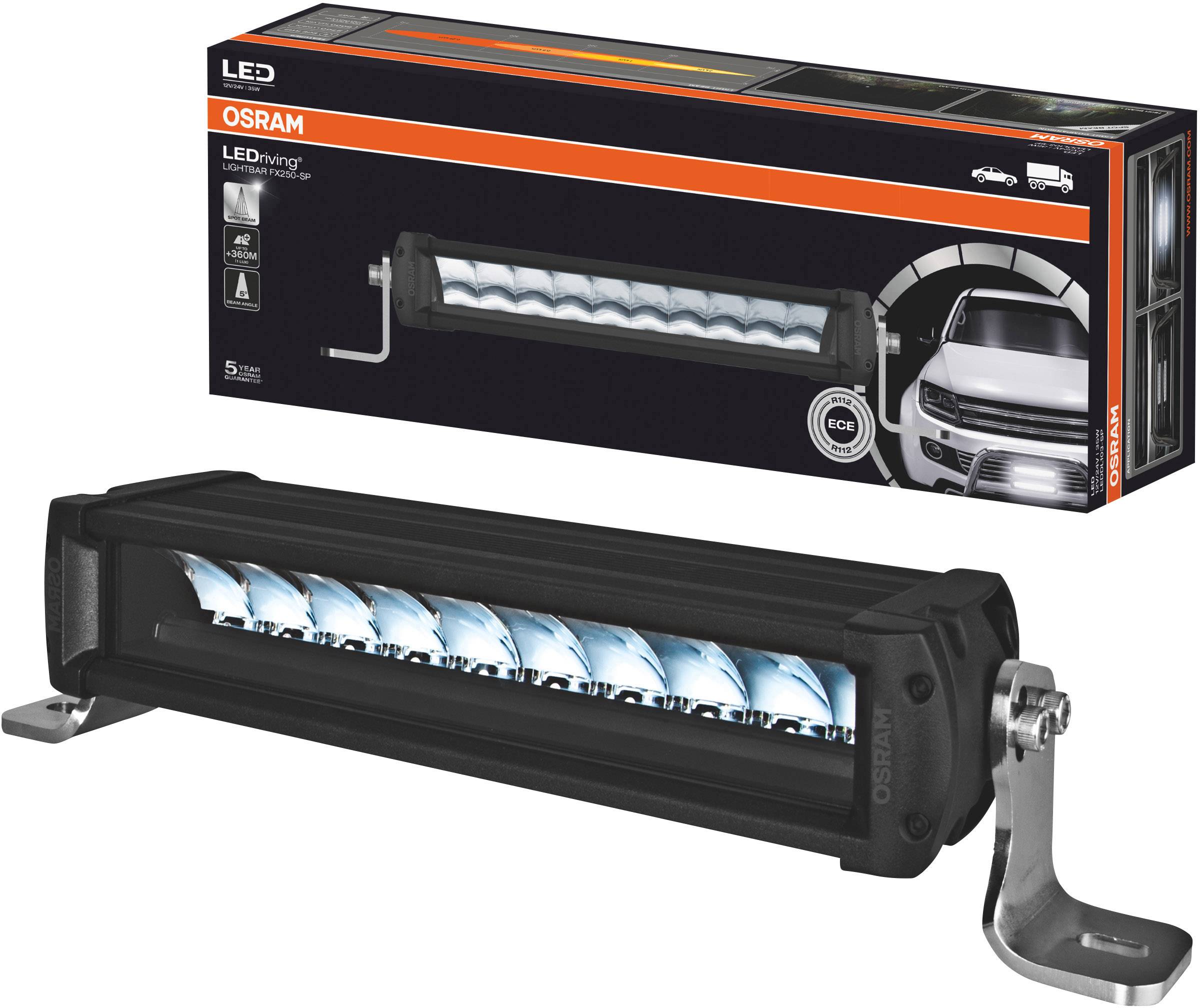 OSRAM Faretto abbagliante LEDDL103-SP LEDriving LIGHTBAR FX250-SP LED (monocolore) anteriore (L x A x P) 309 x 77 x 93.5-0