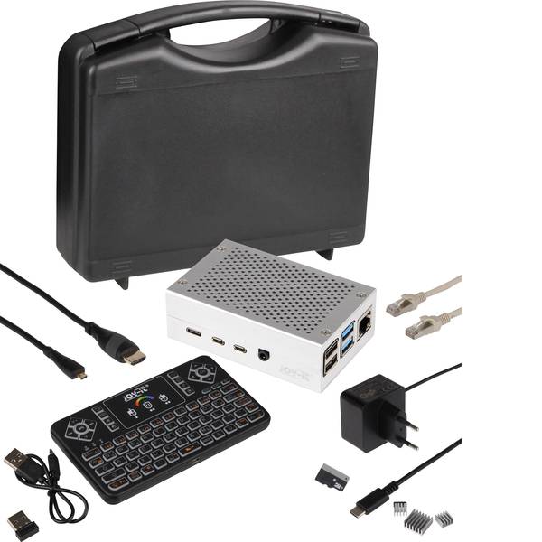 Schede di sviluppo e Single Board Computer - Pi-Cast Set incl. tastiera, incl. custodia, incl. cavo di alimentazione, incl. dissipatore, incl. cavo HDMI, incl. Noobs - Schede di sviluppo e Single Board Computer - Pi-Cast Set incl. tastiera, incl. custodia, incl. cavo di alimentazione, incl. dissipatore, incl. cavo HDMI, incl. Noobs -