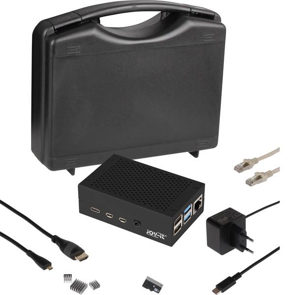 Schede di sviluppo e Single Board Computer - Advanced Set incl. cavo di alimentazione, incl. dissipatore, incl. cavo HDMI, incl. Noobs OS Joy-it - Schede di sviluppo e Single Board Computer - Advanced Set incl. cavo di alimentazione, incl. dissipatore, incl. cavo HDMI, incl. Noobs OS Joy-it -