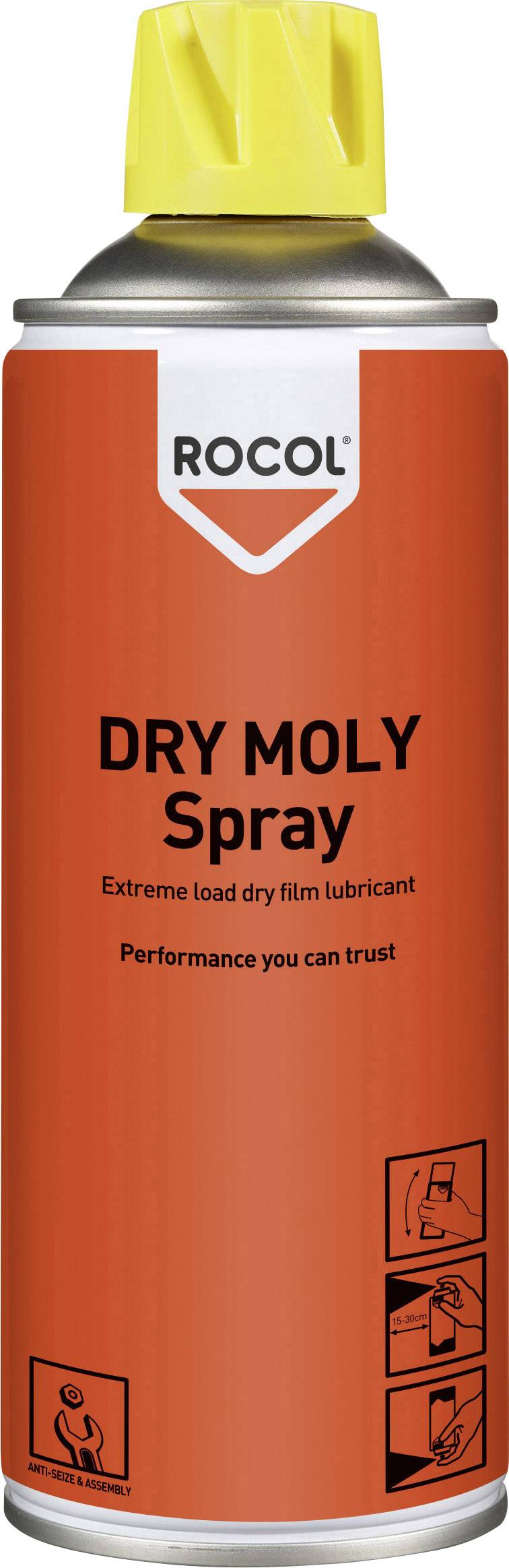 Rocol Dry Moly Spray Rivestimento in pellicola asciutta Dry Moly spray 400 ml