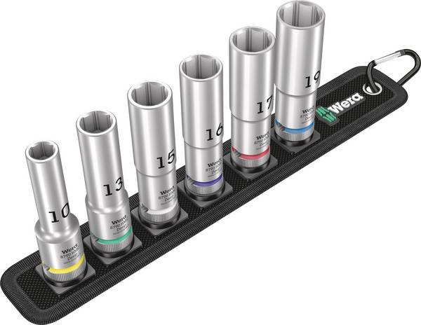 Wera Belt C Deep 1 Kit inserti a bussola  1/2" 6 parti 05004565001