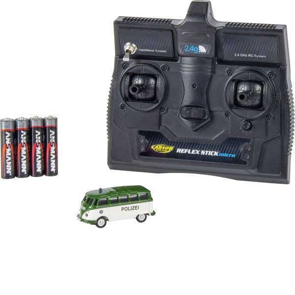 Mini auto radiocomandate elettriche - Carson Modellsport 504121 VW Bus T1 Samba Polizei 1:87 Automodello Elettrica Auto stradale Trazione posteriore incl. - Mini auto radiocomandate elettriche - Carson Modellsport 504121 VW Bus T1 Samba Polizei 1:87 Automodello Elettrica Auto stradale Trazione posteriore incl. -