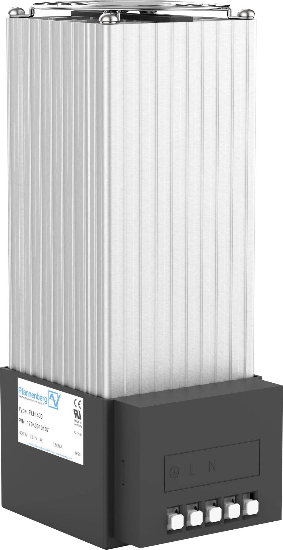 Un componente elettrico rettangolare con un involucro metallico e morsetti di connessione sul lato inferiore.