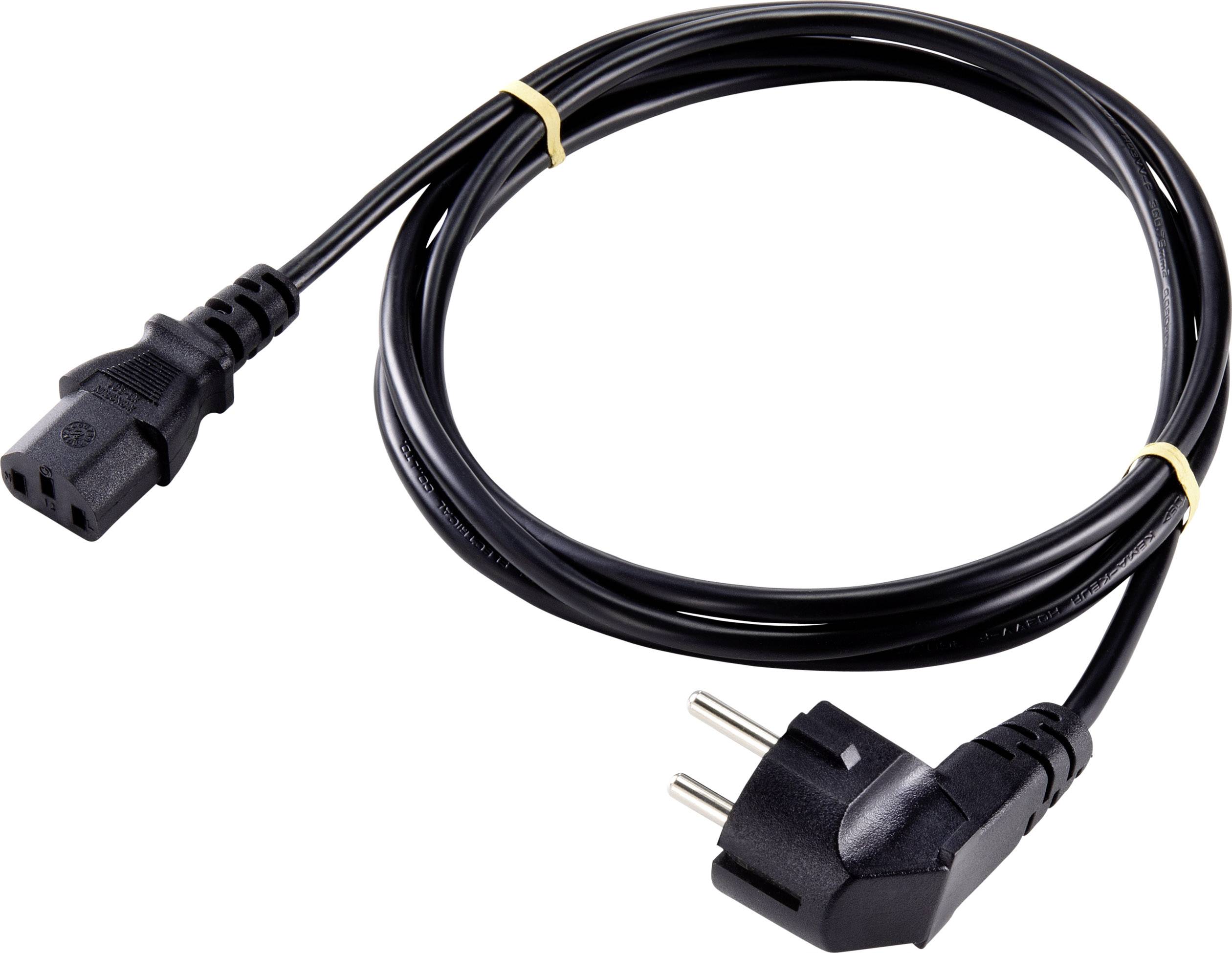 Cavo IEC Sygonix SY-5043492 Nero 2.00 m