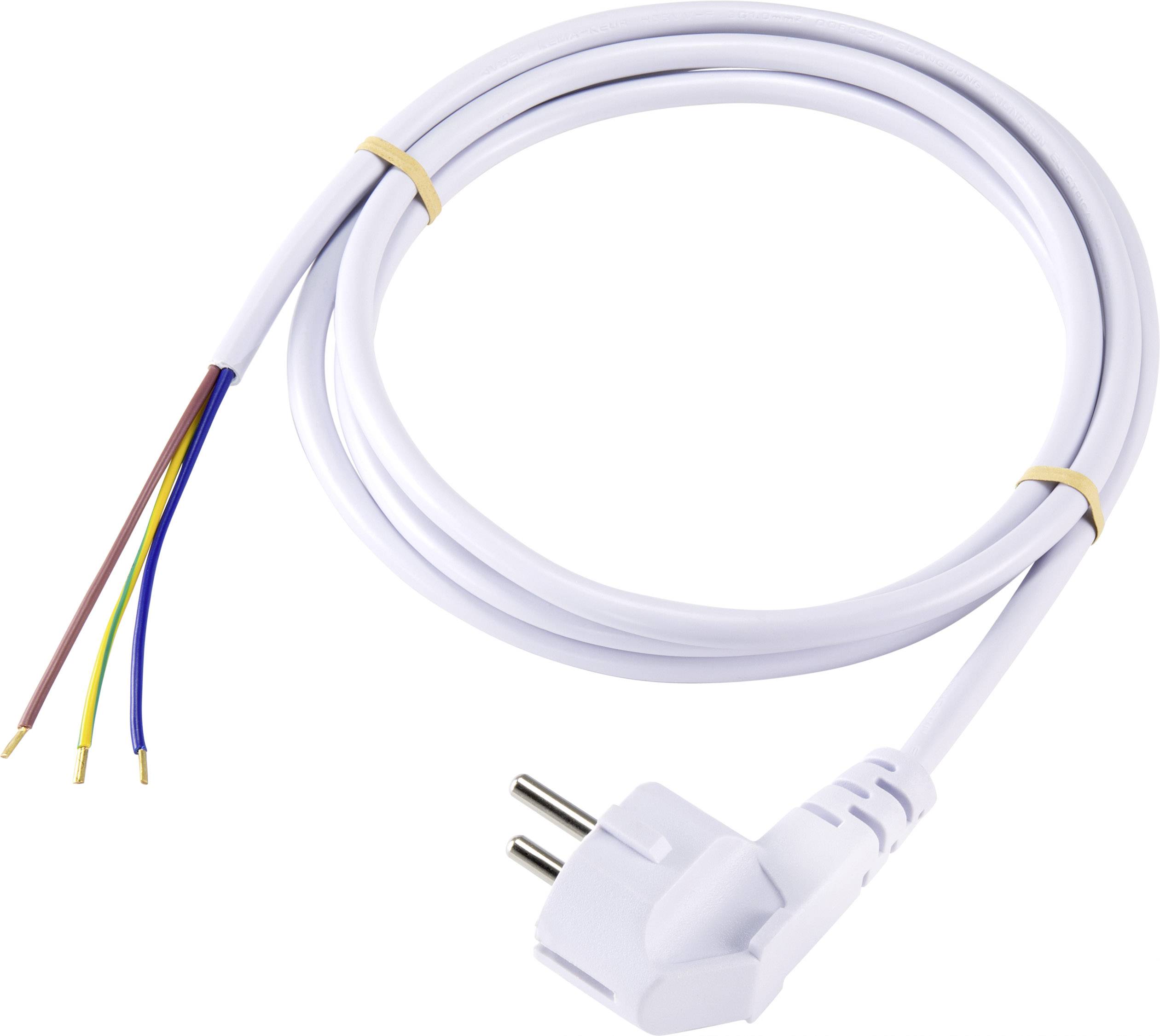 Cavo Alimentazione Basetech XR-1638080 Bianco 2.00 m
