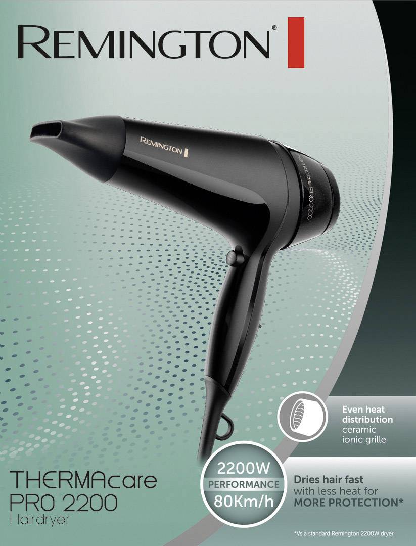 Remington Thermacare Pro 2200 asciuga capelli 2000 W Nero-1