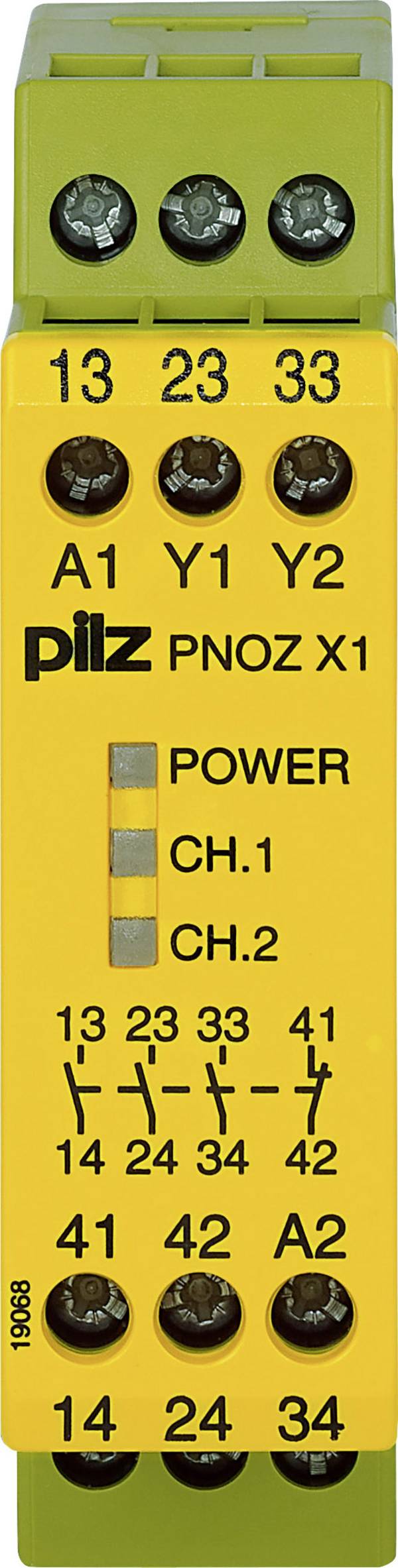 Relè di sicurezza PNOZ X1 24VAC/DC 3n/o 1n/c PILZ Tensione di funzionamento: 24 V DC/AC 3 NA, 1 NC (L x A x P) 22.5 x 87 x 121 mm  1 pz.