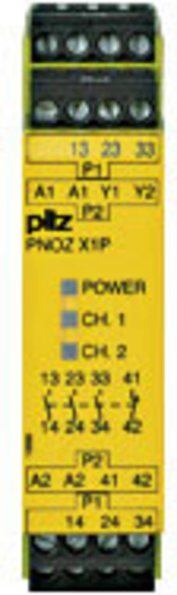 Relè di sicurezza PNOZ X1P 24VDC 3n/o 1n/c PILZ Tensione di funzionamento: 24 V/DC 3 NA, 1 NC (L x A x P) 22.5 x 94 x 121 mm 1 pz.